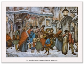 Reproductie: Carol Singers (kleinformaat), Anton Pieck