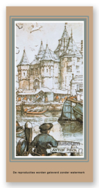 Vignetkaartje: Amsterdam, De Waag, Anton Pieck
