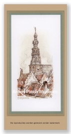 Vignetkaartje: Zierikzee stadhuistoren, Anton Pieck