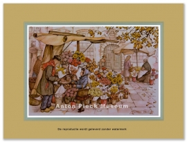 Reproductie: Bloemenstalletje (middenformaat), Anton pieck