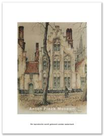 Reproductie: Brugge Begijnhof nr. 4 (middenformaat), Anton Pieck