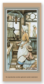 Vignetkaartje: Apotheek (binnen), Anton Pieck