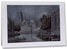 Wenskaart: Rotterdam Korenbeurs, Anton Pieck