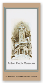 Vignetkaartje: Rothenburg, Stadstoren, Anton Pieck