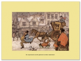 Reproductie: Rennende man (middenformaat), Anton Pieck