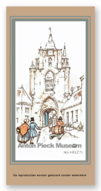 Vignetkaartje: Haarlem, Amsterdamse Poort, Anton Pieck