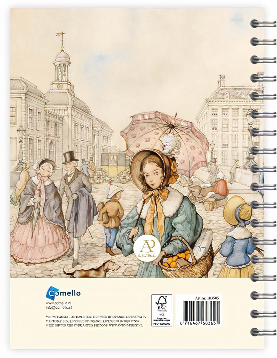 Bureau-agenda: Dame met parasol, 2026, Anton Pieck