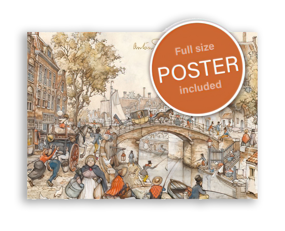 Puzzel: Stadsgezicht, Anton Pieck