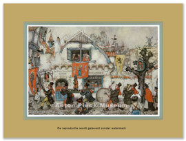 Reproductie: Estaminet Vlaanderen (middenformaat), Anton Pieck