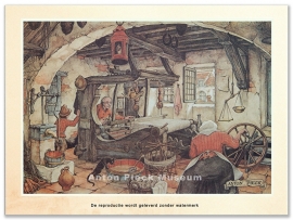 Reproductie: Weverij (middenformaat), Anton Pieck