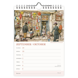 Weeknotitie kalender: Hoge Hoeden, 2025, Anton Pieck