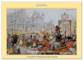 Reproductie: Mechelen, Artist Victor (middenformaat), Anton Pieck