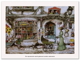 Reproductie: Toy Shop (kleinformaat), Anton Pieck