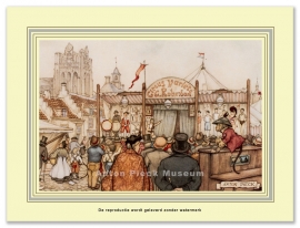 Reproductie: Circus Varieté C. Robinson (grootformaat), Anton Pieck