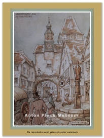 Reproductie: Rothenburg Herinnering (kleinformaat), Anton Pieck