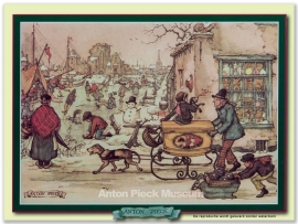 Reproductie: Bakker Op IJs (middenformaat), Anton Pieck