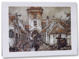 Wenskaart: Hattem, Anton Pieck