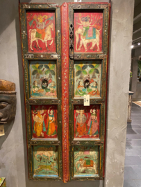 Wandpaneel oude deuren India 75x170cm