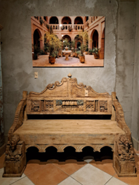 Bankje India 152x76xh110 cm