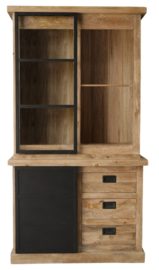 Vitrine kast Niwa 120x45xH220cm
