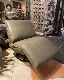 Relaxfauteuil Sela, electrisch,  bekleed in Twilight leder en inclusief accu