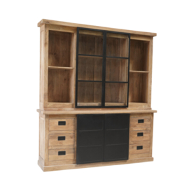 Vitrine kast Niwa 200x45xH220cm
