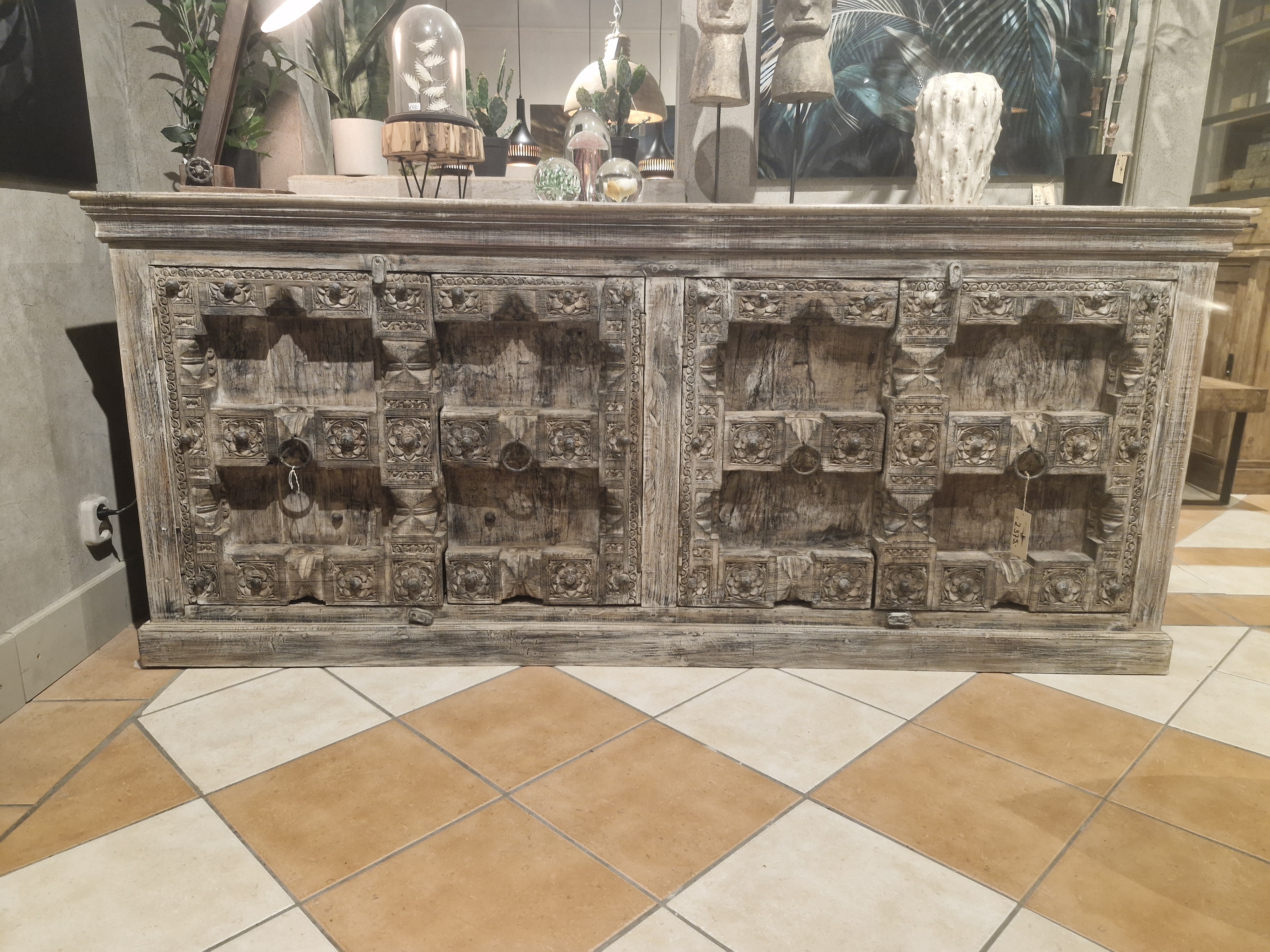 Dressoir india 225x51xH97 cm