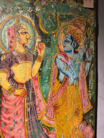 Handgeschilderd wandpaneel India 51xh188 cm