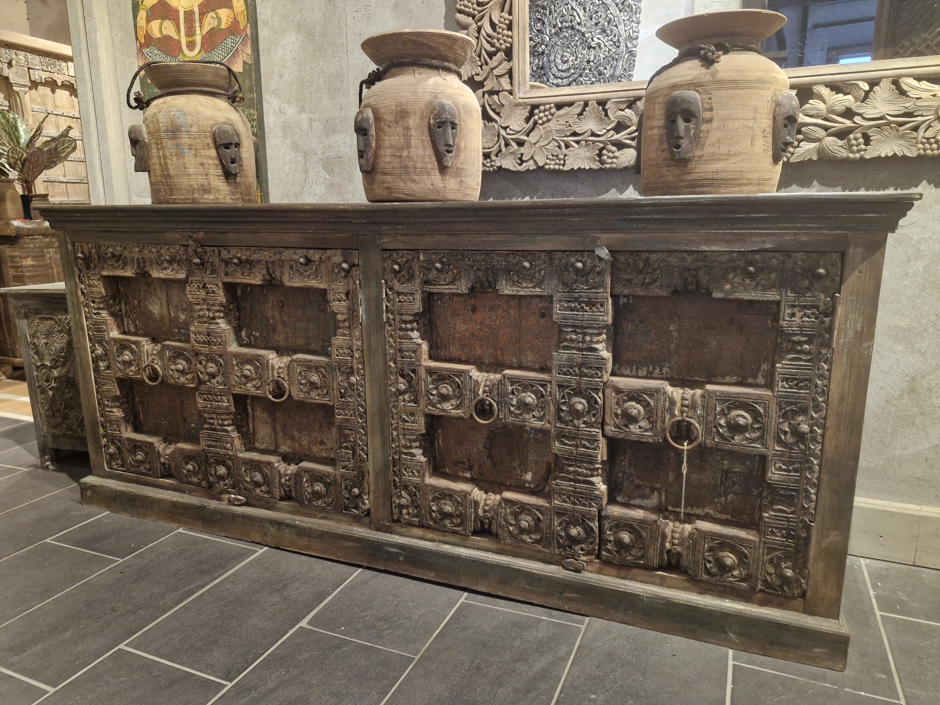 Dressoir india 221x53xH94 cm