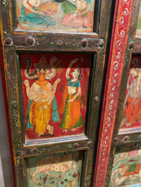 Wandpaneel oude deuren India 75x170cm