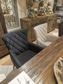 Setprijs 4 eetkamerstoelen 2x antraciet 2x beige