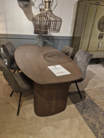 Eetkamertafel mango walnut 200x100 cm