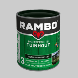 Rambo Pantserbeits Tuinhout  zijdeglans rijtuigengroen 1127 - 0,75 Liter