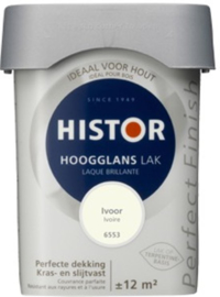 Histor Perfect Finish lak Hoogglans Ivoor 6553 - 0,75 Liter