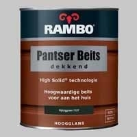 10 Blikken Rambo Pantserbeits Dekkend Klassiekrood 1106 Hoogglans - 750 ml