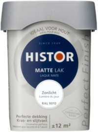Histor Perfect Finish lak Mat Katoen RAL 9001 - 0,75 Liter