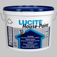 Lucite Housepaint Zwart 1021T - 12 Liter