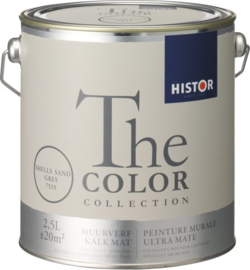 Histor The Color Collection Muurverf - 2,5 Liter - Shells Sand Grey (GEDEUKT BLIK)