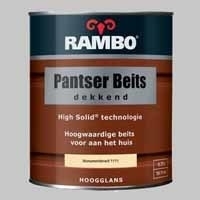 10 Blikken Rambo Pantserbeits Dekkend Zandgeel 1118 Hoogglans - 0,75 Liter