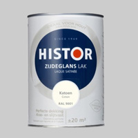 Histor Perfect Finish Lak Katoen RAL 9001 Hoogglans - 1,25 Liter