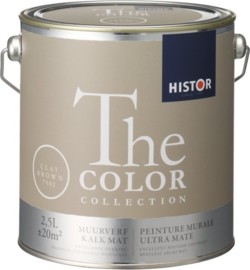 Histor The Color Collection Muurverf - 2,5 Liter - Clay Brown (GEDEUKT BLIK)