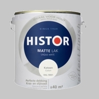 Histor Perfect Finish lak Zijdeglans Katoen RAL 9001 - 2,5 Liter