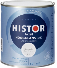 Histor Perfect Finish hoogglans acryl lak Tin (6928) - 0,75 Liter