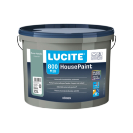 Lucite Housepaint Zwart 1021T - 5 Liter