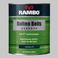 9 x Rambo Buitenbeits Dekkend Antiekblauw 1120 Zijdeglans - 0,75 Liter