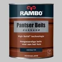 10 Blikken Rambo Pantserbeits Dekkend Diepblauw 1133 Hoogglans - 0,75 Liter