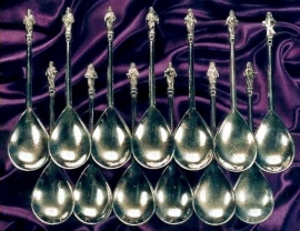 Apostle Spoons (Complete Set of Thirteen)