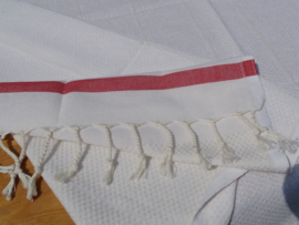 1 Stripe red tablecloth