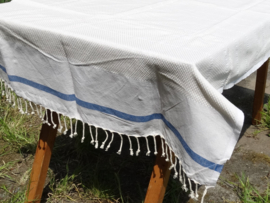 1 Stripe blue tablecloth