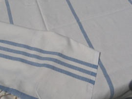 3 Stripe tablecloth blue